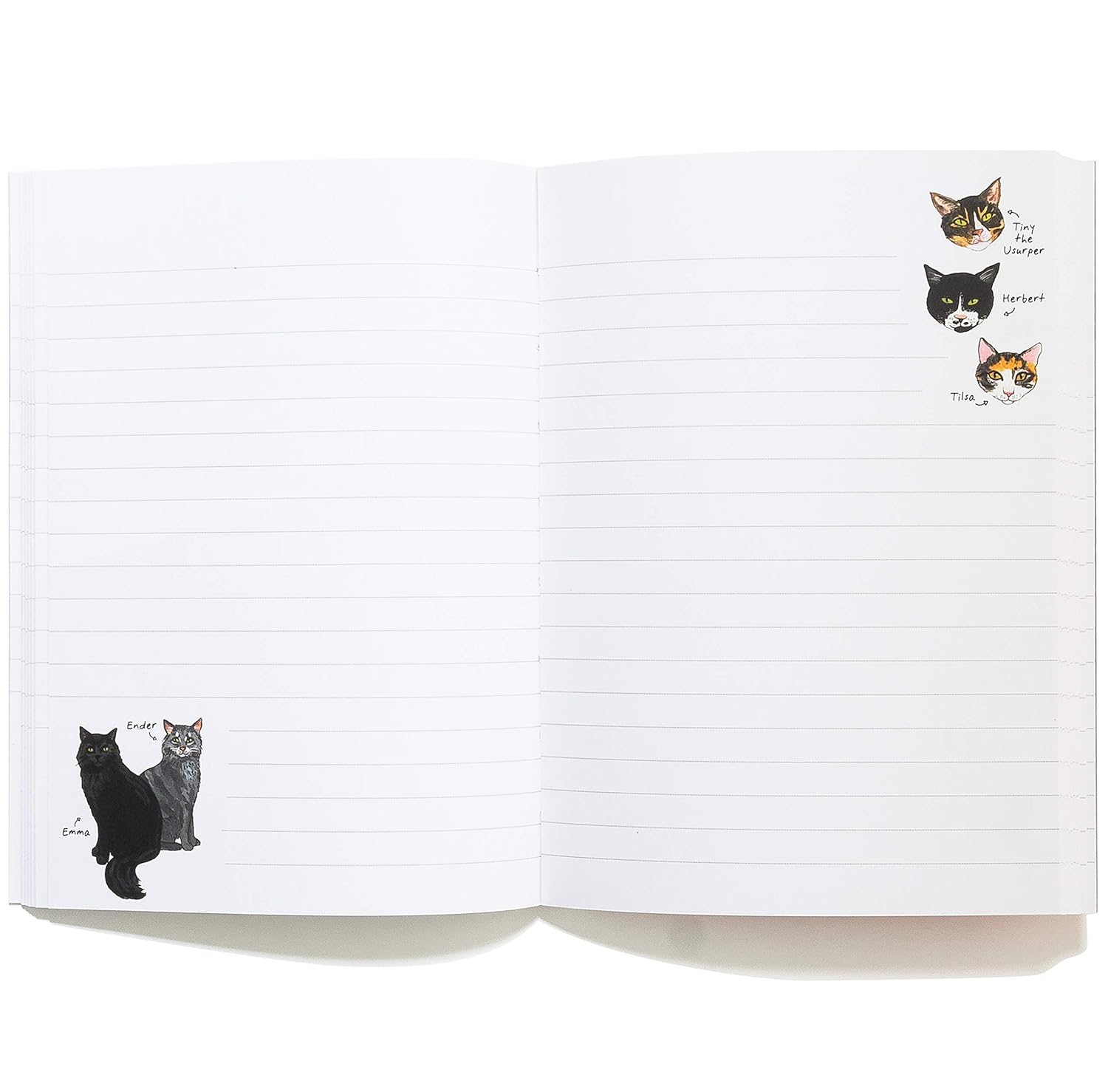 Bibliophile Flexi Journal: Bookstore Cats