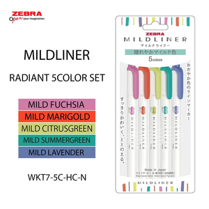 ZEBRA Mildliner Highlighter 5COLOR SET