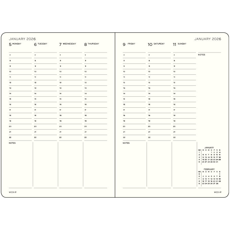 B5 2026 Week Planner, LEUCHTTURM1917