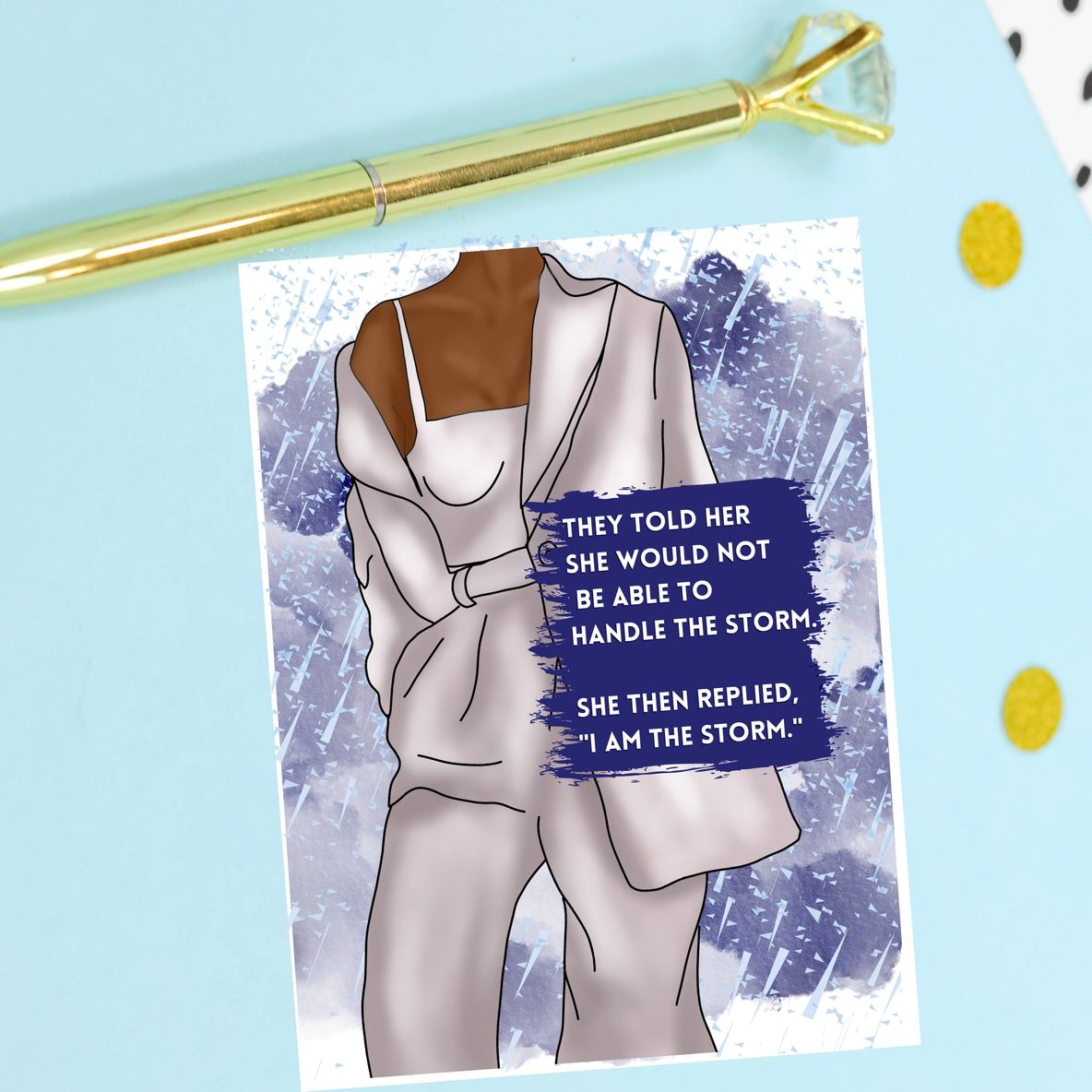 "I am the Storm" Encouragement Card