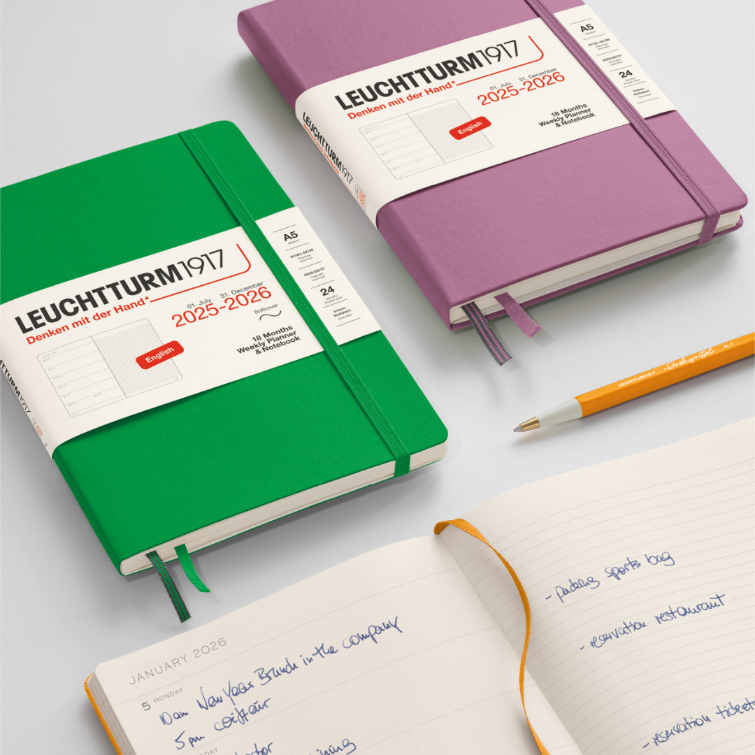 A5 2025-2026 Weekly Planner & Notebook 18 Months, LEUCHTTURM1917