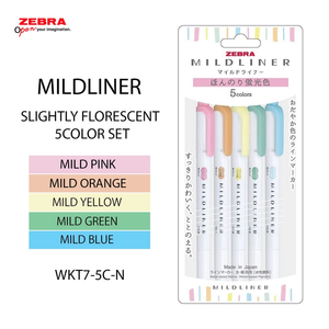 ZEBRA Mildliner Highlighter 5COLOR SET