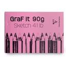A5 Blank Graf-it Sketchpad Softcover, CLAIREFONTAINE in Pink