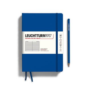 A5 Lined Notebook Hardcover, LEUCHTTURM1917 Royal Blue