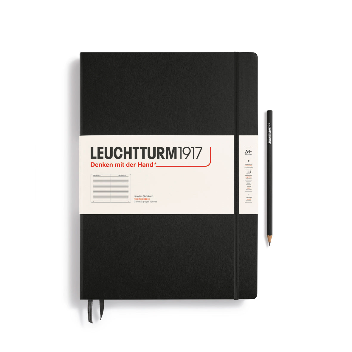 A4+ Lined Master Classic Notebook Hardcover, LEUCHTTURM1917