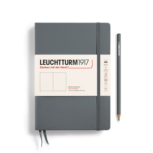 A5 Blank Notebook Hardcover, LEUCHTTURM1917 Anthracite 