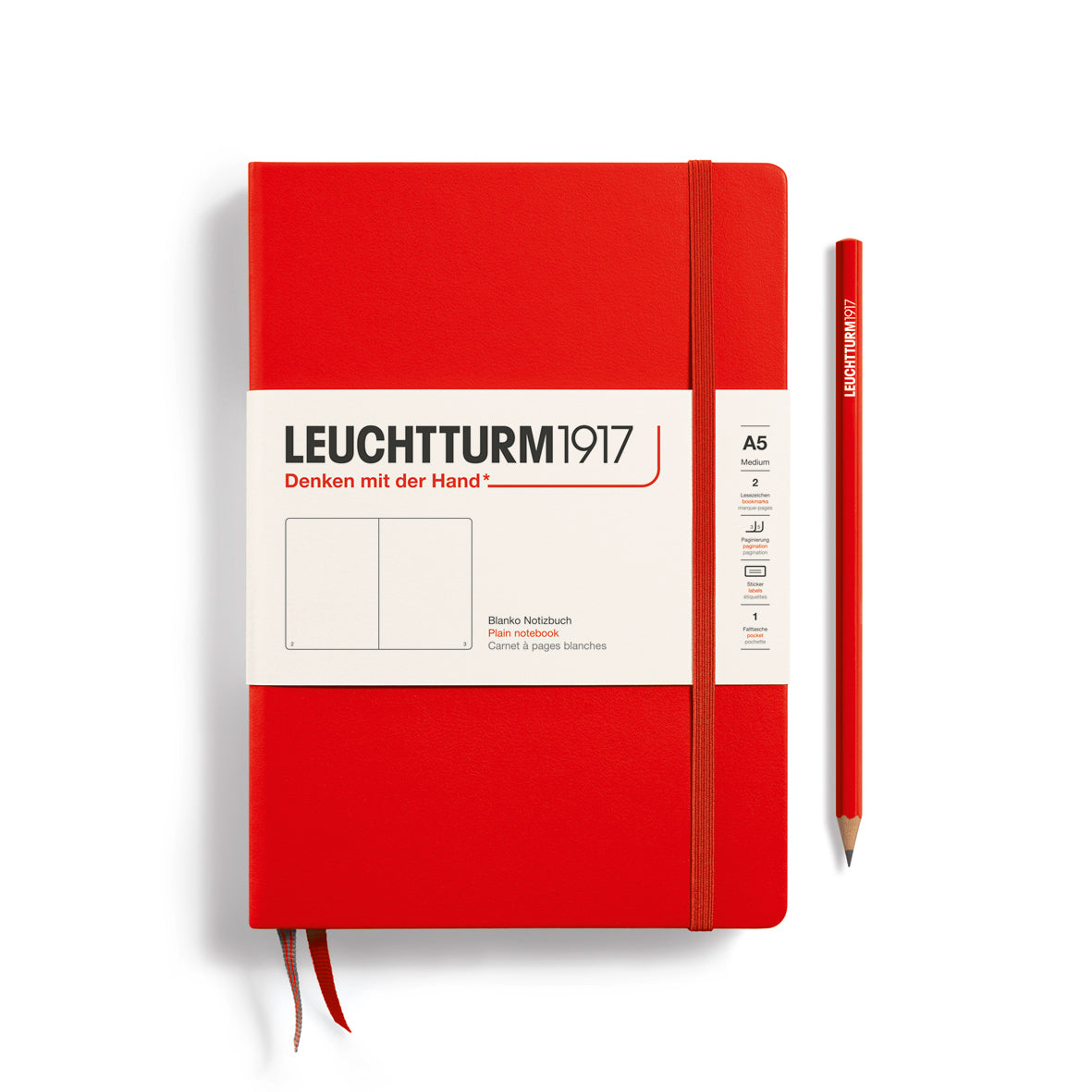 A5 Blank Notebook Hardcover, LEUCHTTURM1917  Denim