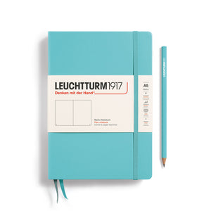 A5 Blank Notebook Hardcover, LEUCHTTURM1917 Aquamarine