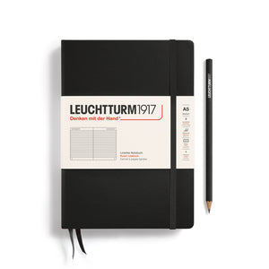 A5 Lined Notebook LEUCHTTURM1917 - Black