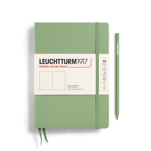 A5 Blank Notebook Hardcover, LEUCHTTURM1917 Sage