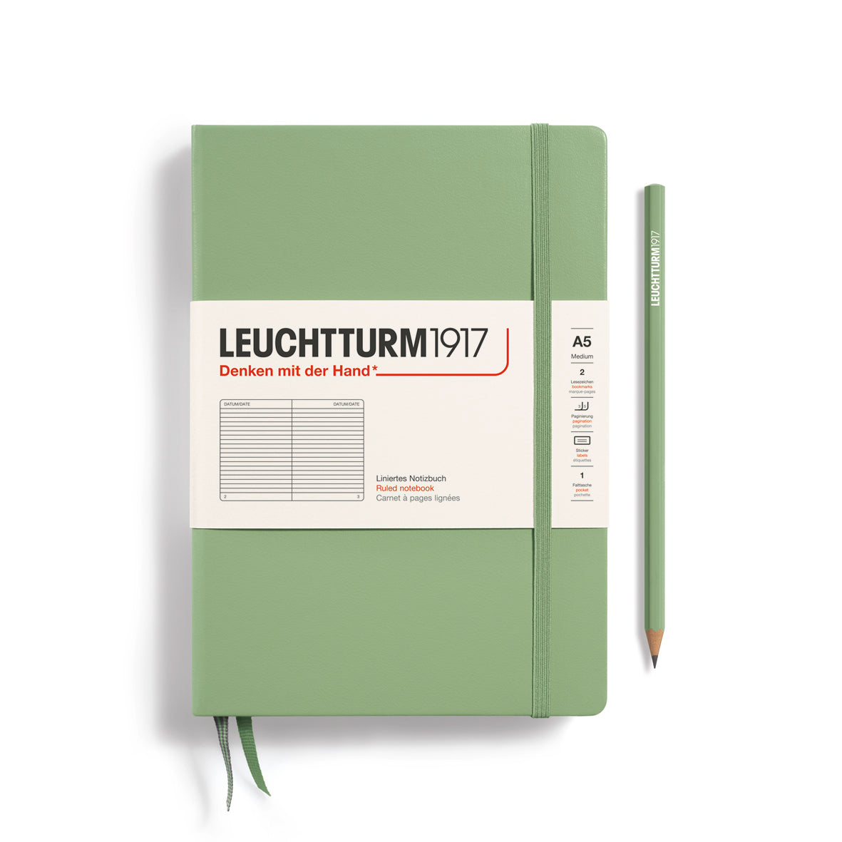 A5 Lined Notebook LEUCHTTURM1917 - Powder