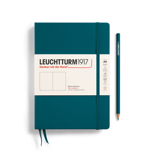 A5 Blank Notebook Hardcover, LEUCHTTURM1917 Pacific Green