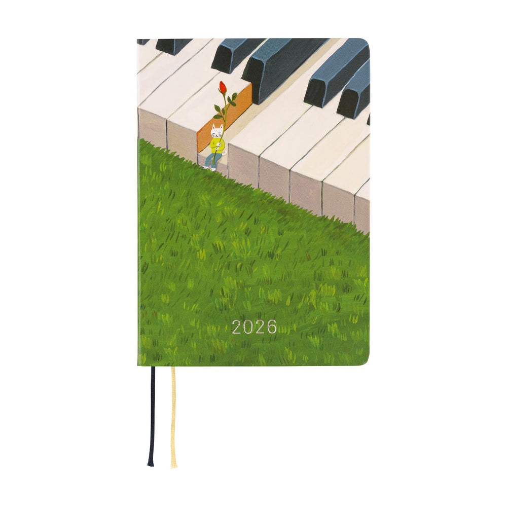 2026 Hobonichi Techo - Hiroko Kubota: Waiting on the Chord / HON - A6 Size/ Daily/Jan. Start