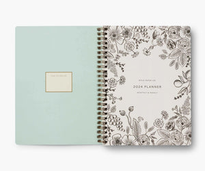 2024 Flores 12-Month Softcover Spiral Planner