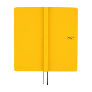 2026 Hobonichi Techo -  Colors: Full Moon Yellow / Weeks Hardcover Book / Weekly Horizontal / Jan start / Mon start