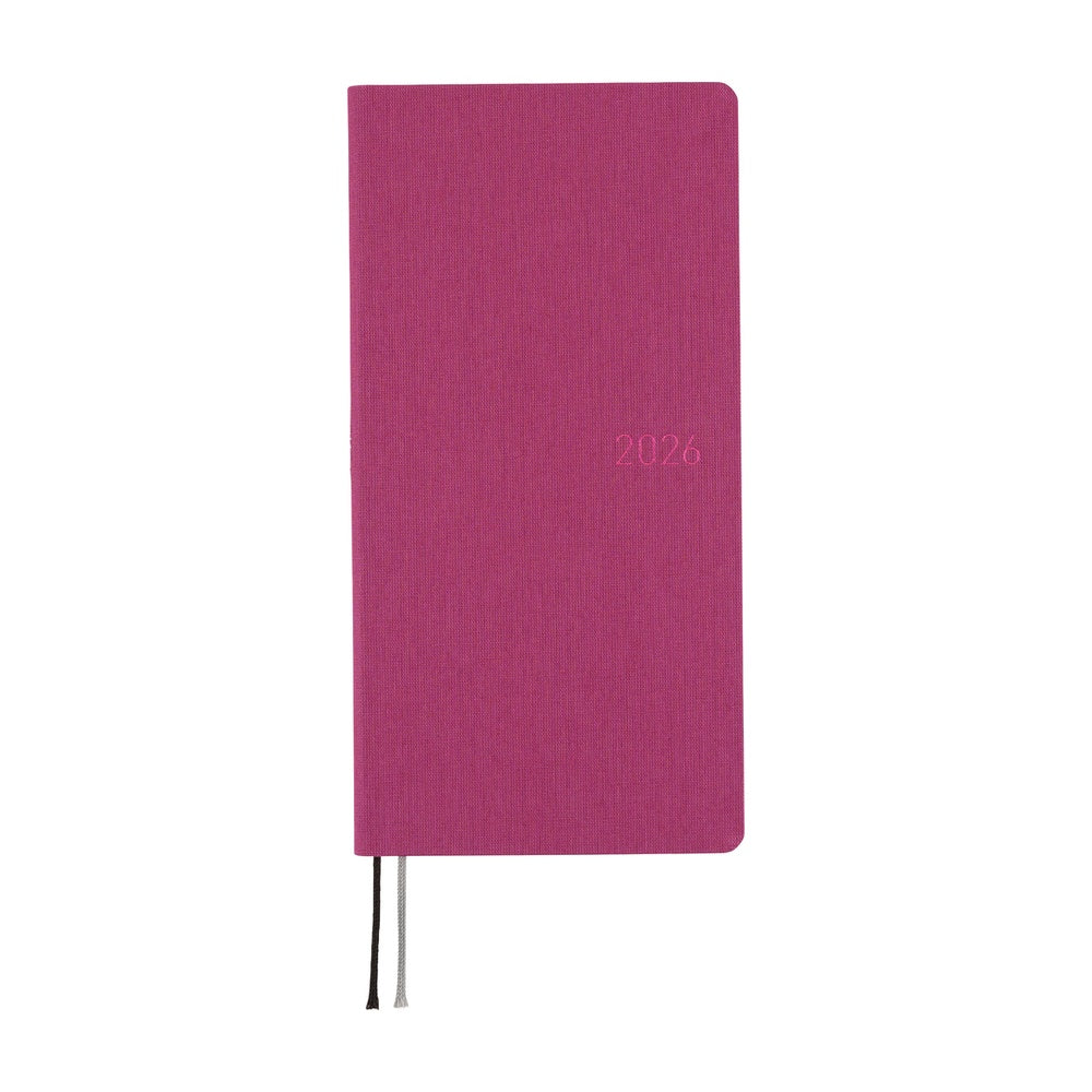 2026 Hobonichi Techo -  Colors: Peony Purple / Weeks Hardcover Book / Weekly Horizontal / Jan start / Mon start
