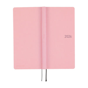 2026 Hobonichi Techo -  Colors: Strawberry Milk / Weeks Hardcover Book / Weekly Horizontal / Jan start / Mon start