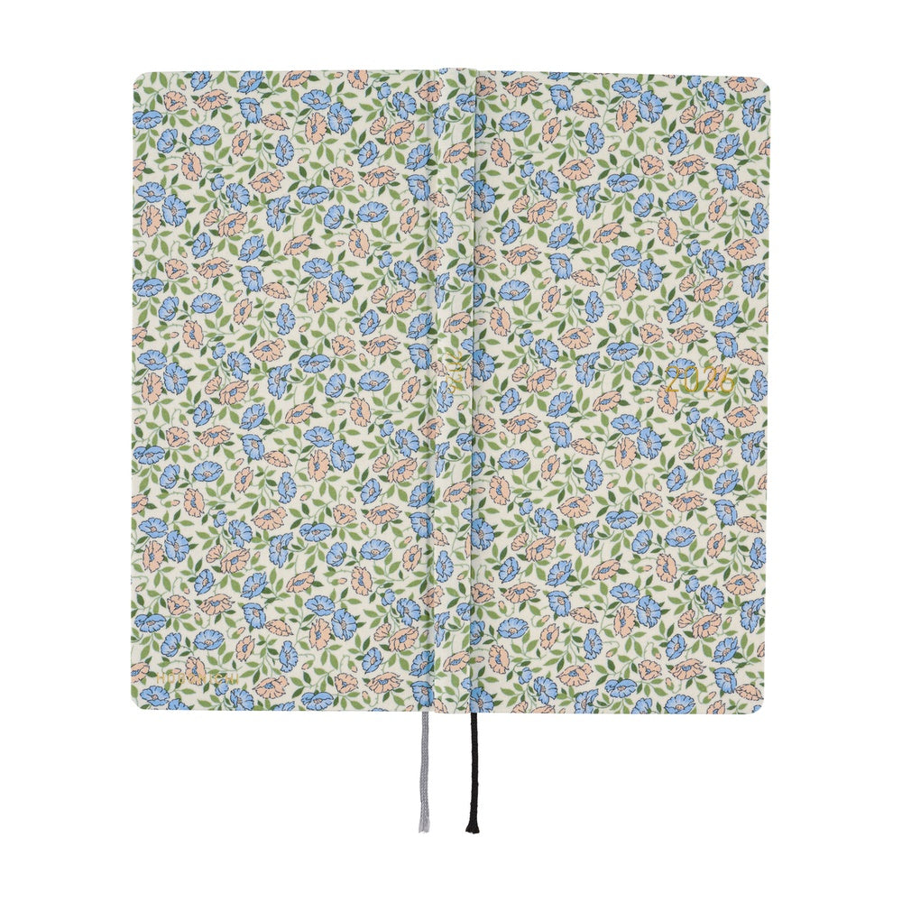 2026 Hobonichi Techo -  Liberty Fabrics: Sasha Kiora / Weeks Softcover Book / Weekly Horizontal / Jan start / Mon start