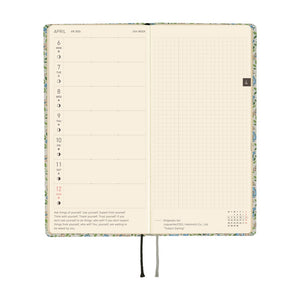 2026 Hobonichi Techo -  Liberty Fabrics: Sasha Kiora / Weeks Softcover Book / Weekly Horizontal / Jan start / Mon start