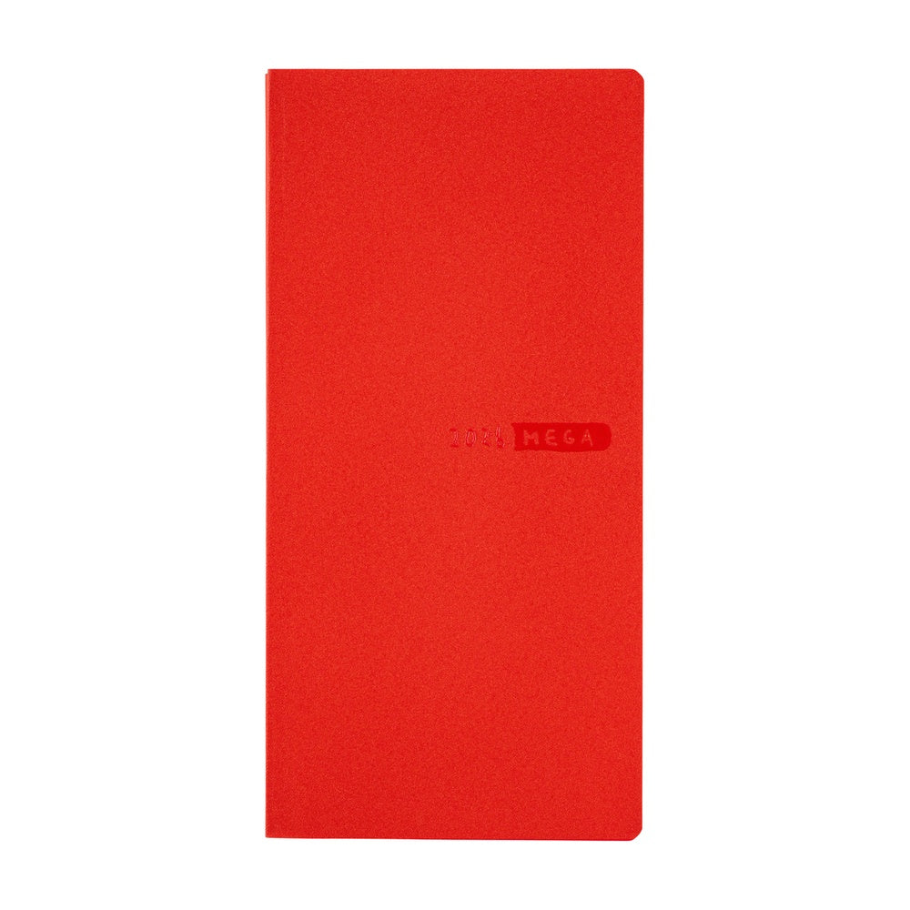 2026 Hobonichi Techo - Sneaker Tomato Red Weeks MEGA Softcover Book / Weekly Horizontal / Jan start / Mon start