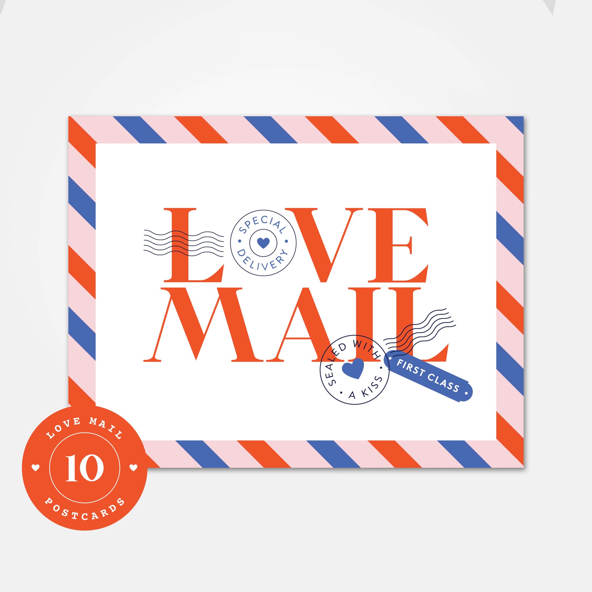 Love Mail - A2 Boxed Set of 10 Valentine's Day Postcards