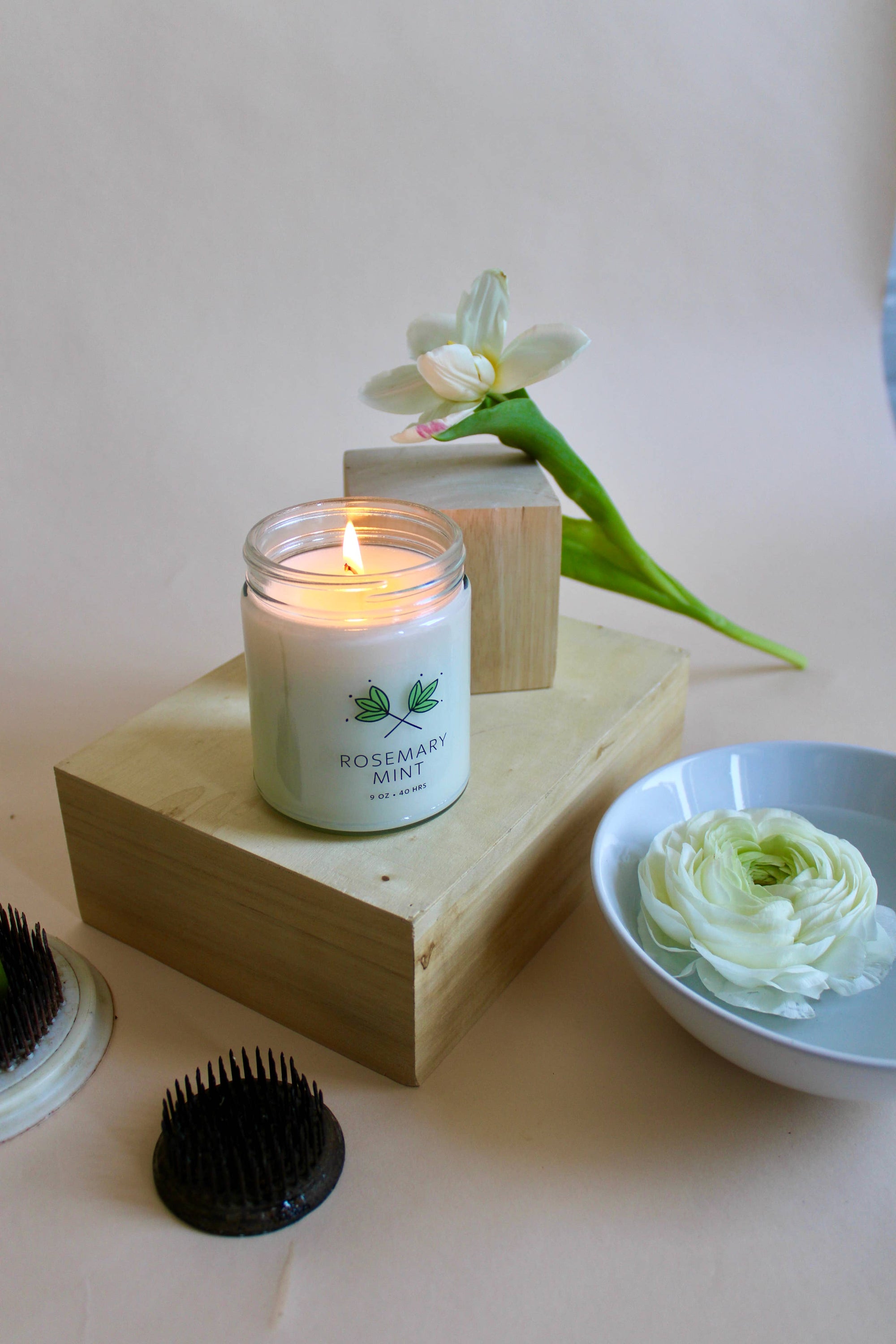 Rosemary Mint Signature Soy Wax Candle Jar