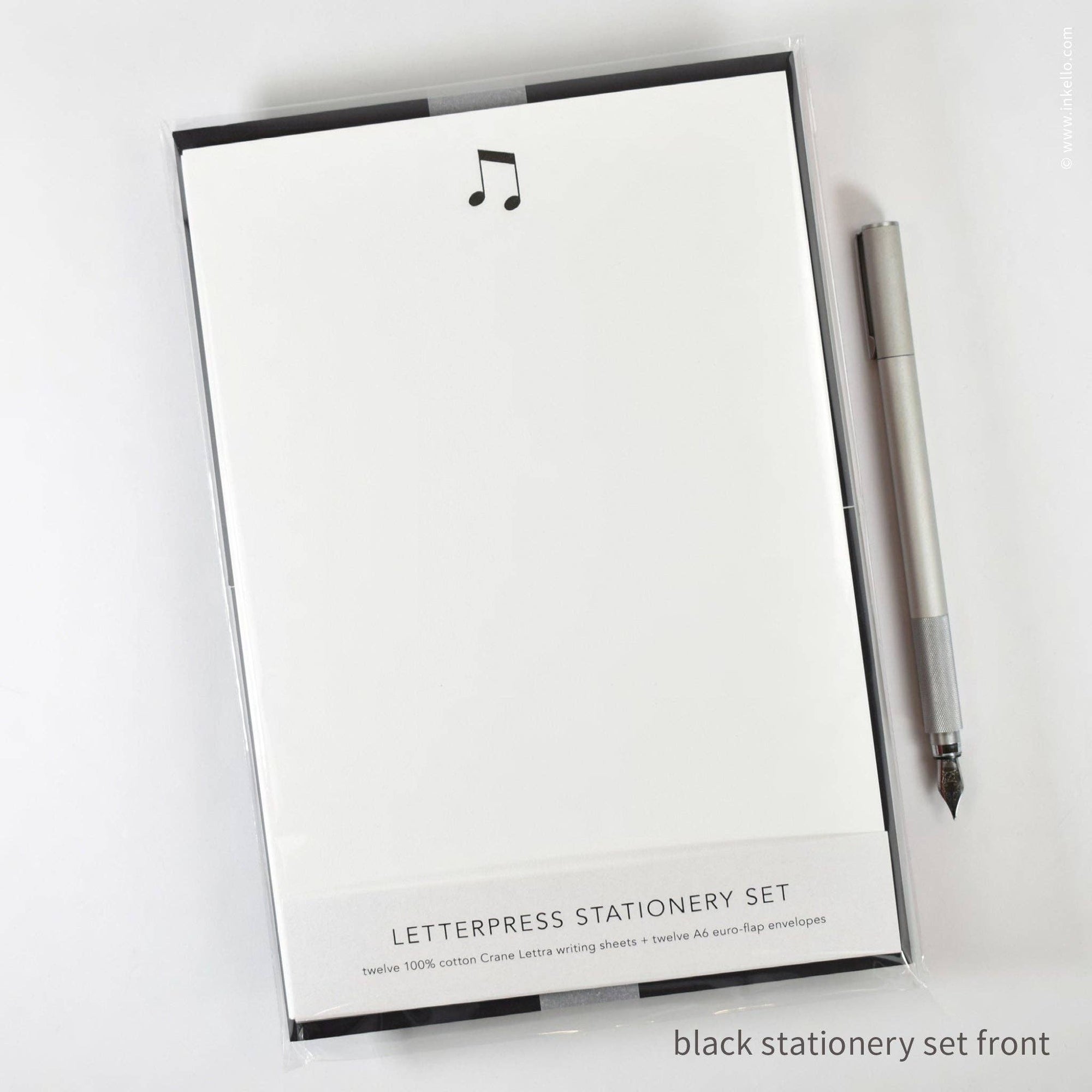 Stationery Set with Music Notes