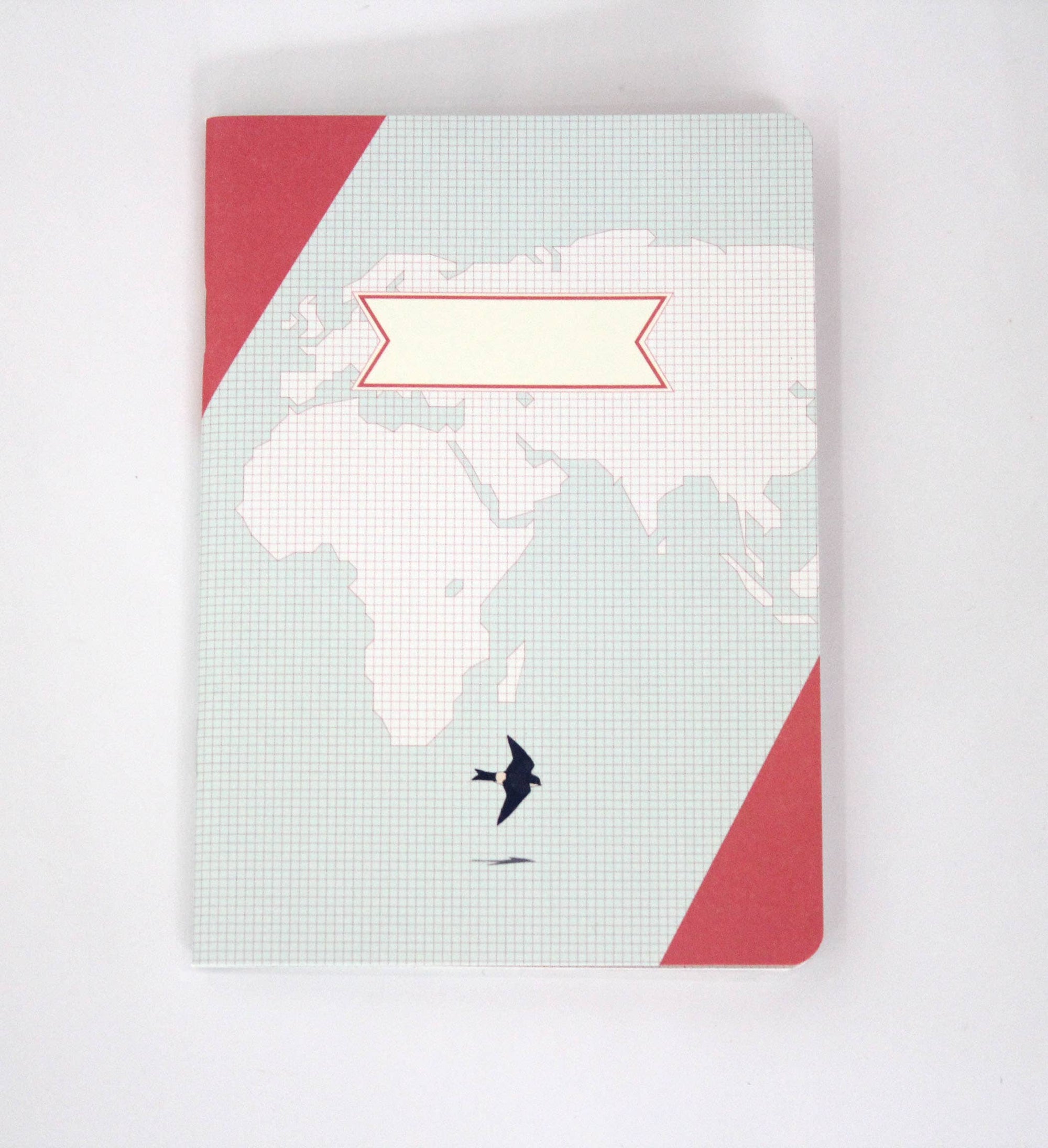 Compat Notebook - World Map Pink
