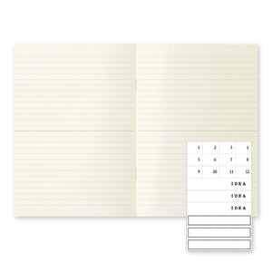 A5 Line Set of 3 MD Light Notebook Softcover, MIDORI