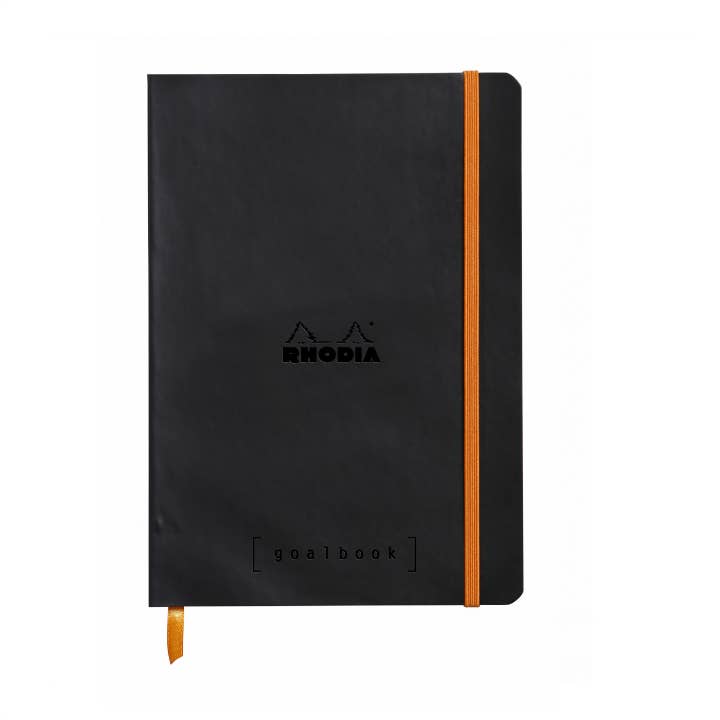 A5 Dotted Goalbook Bullet Journal Softcover, RHODIA in Black