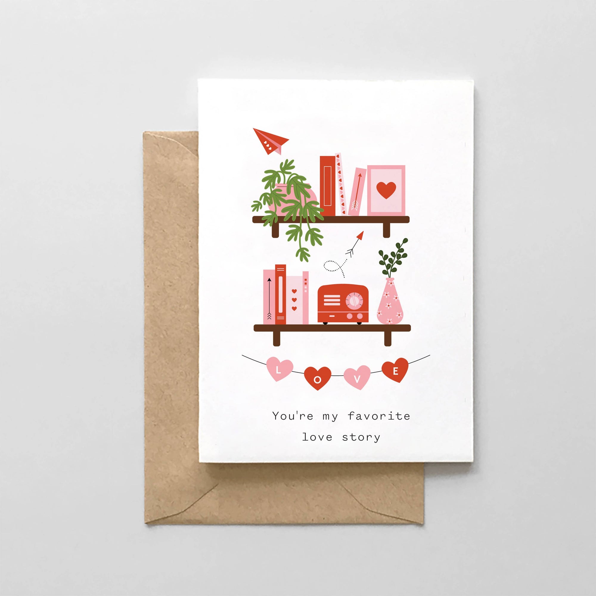 You're My Favorite Love Story - Valentine's Day Book Shelfie