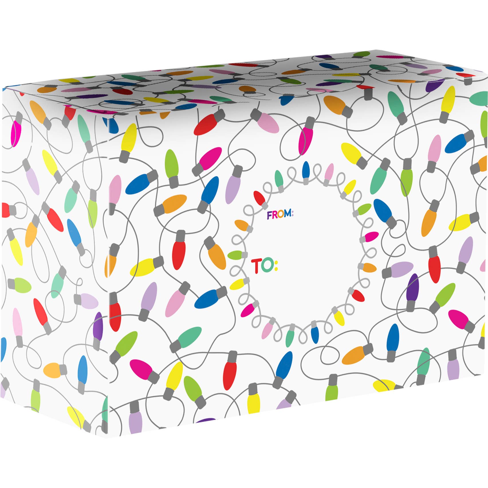 Christmas Lights White Mailing Boxes - Small