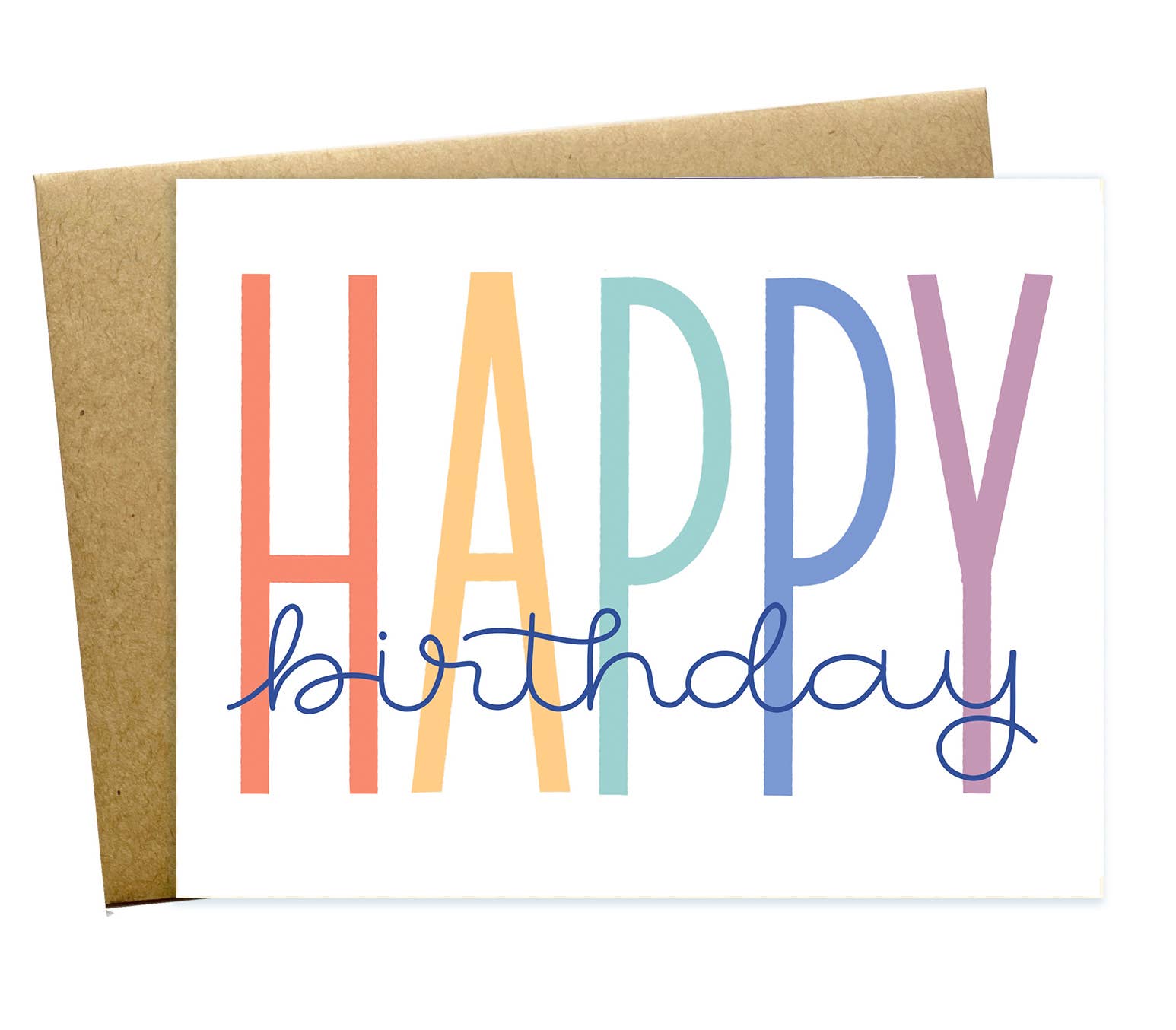 Happy Birthday Colors Enclosure Card