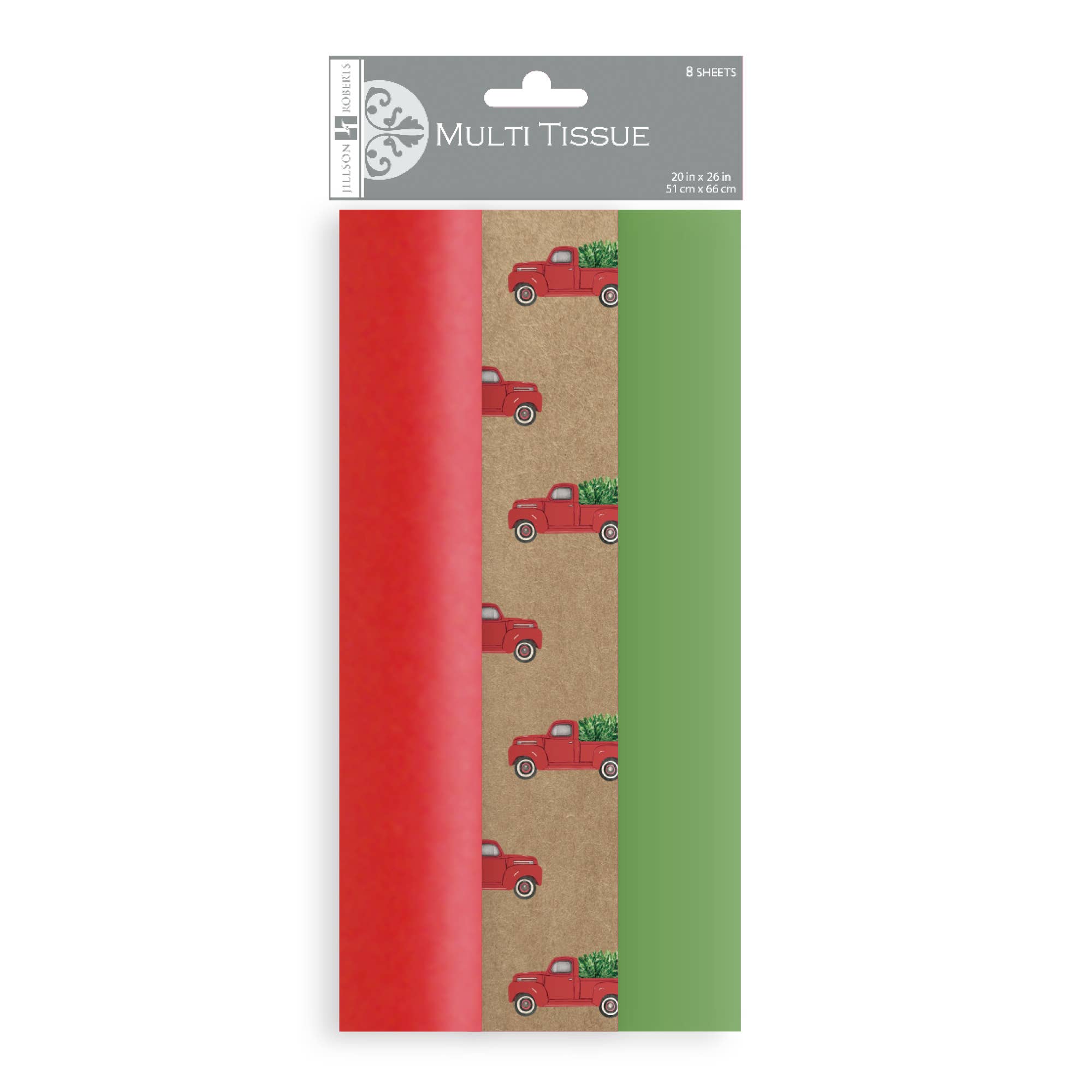 Red Pickup Truck Tissue - Multi