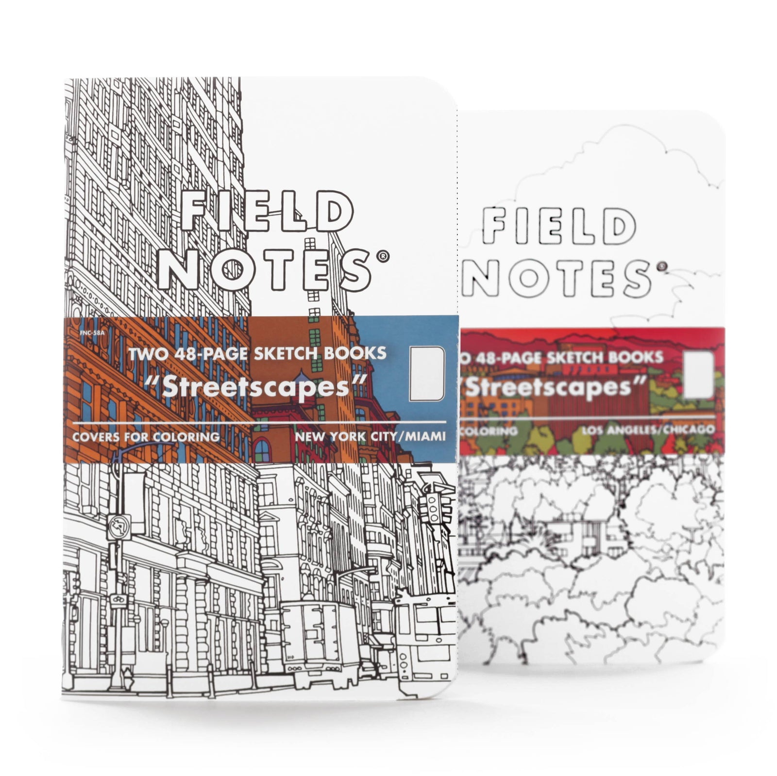 Streetscapes Sketch Book 2-Packs - Los Angeles + Chicago