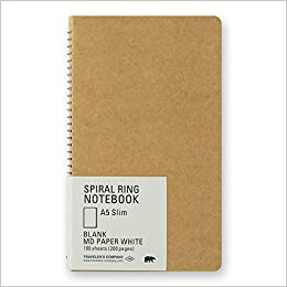 Traveler's Company Spiral Notebook - Blank MD Paper White