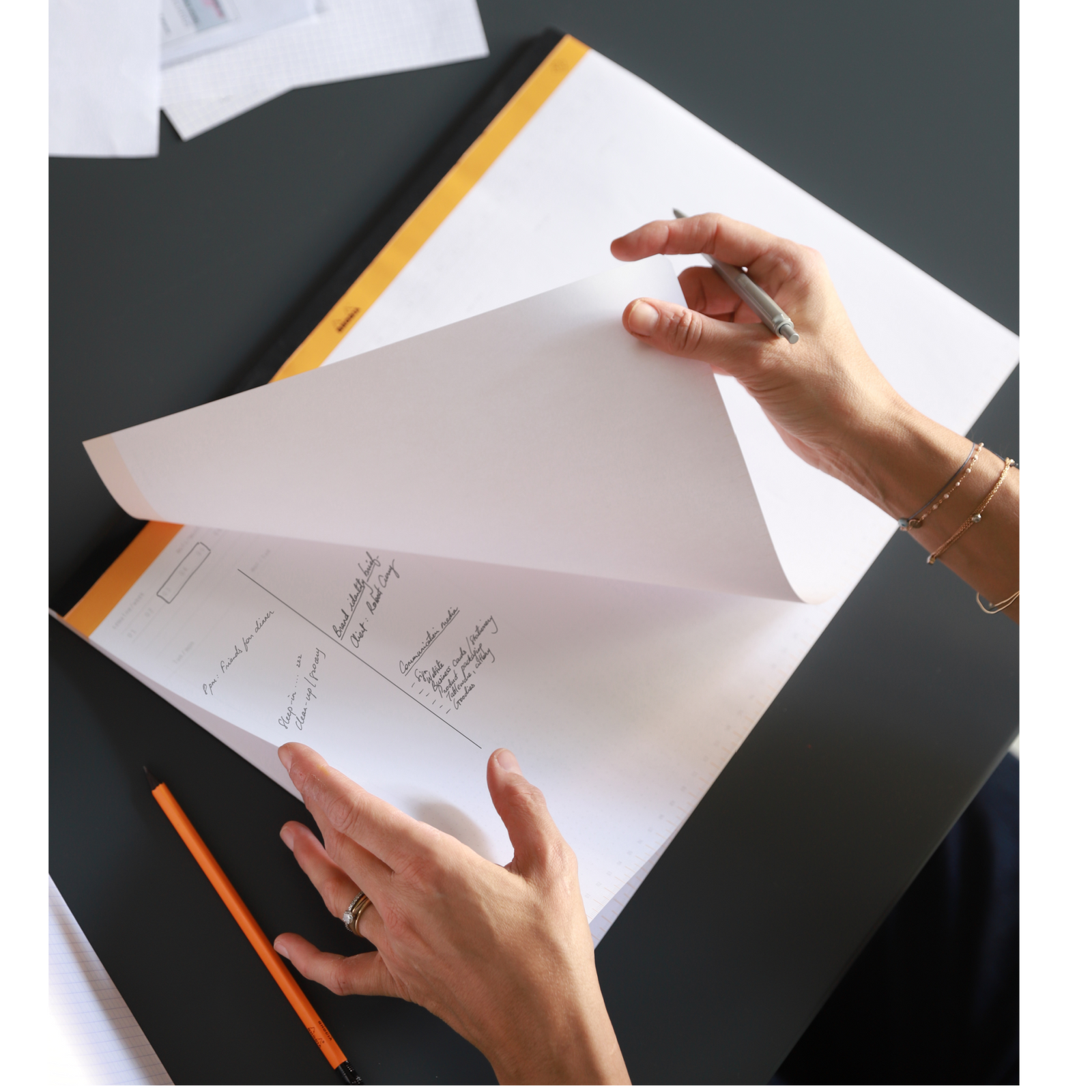 Rhodia Undated Weekly Desk Pad 