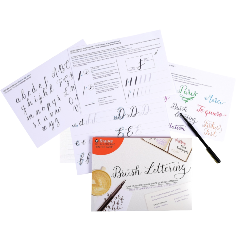 Brause Brush Lettering Calligraphy Practice Set