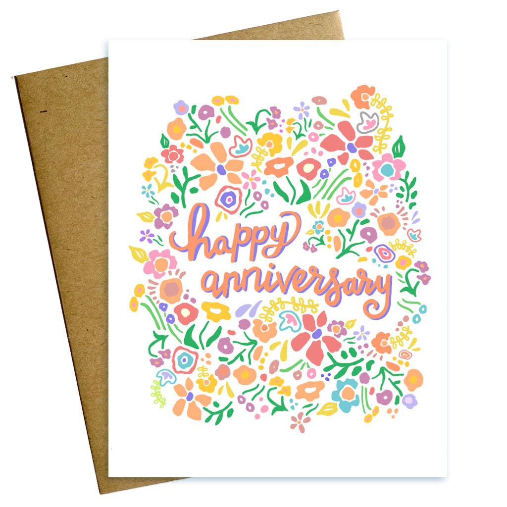 Anniversary Flowers Card
