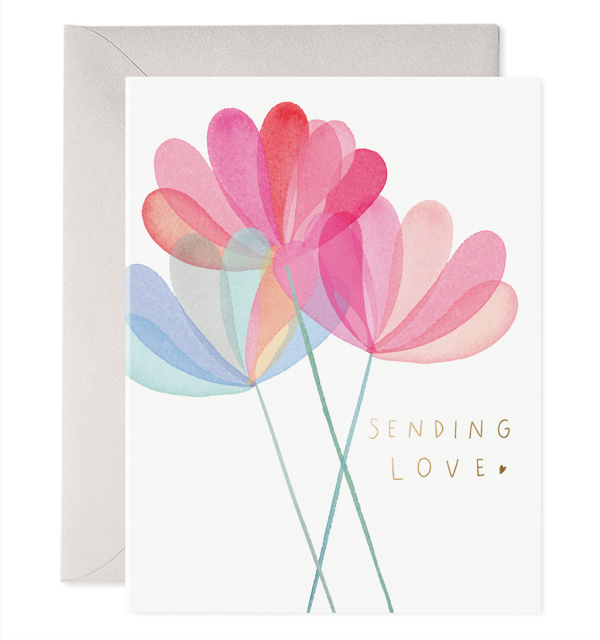 Sending Love | Thinking of You Greeting Card: 4.25 X 5.5 INCHES