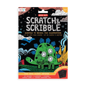 Mini Scratch & Scribble Art Kit: Dino. Days