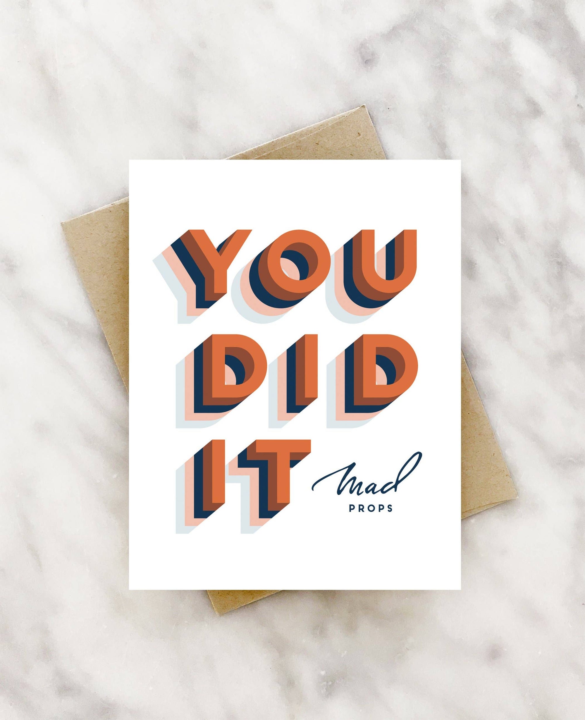 you did it congratulations card