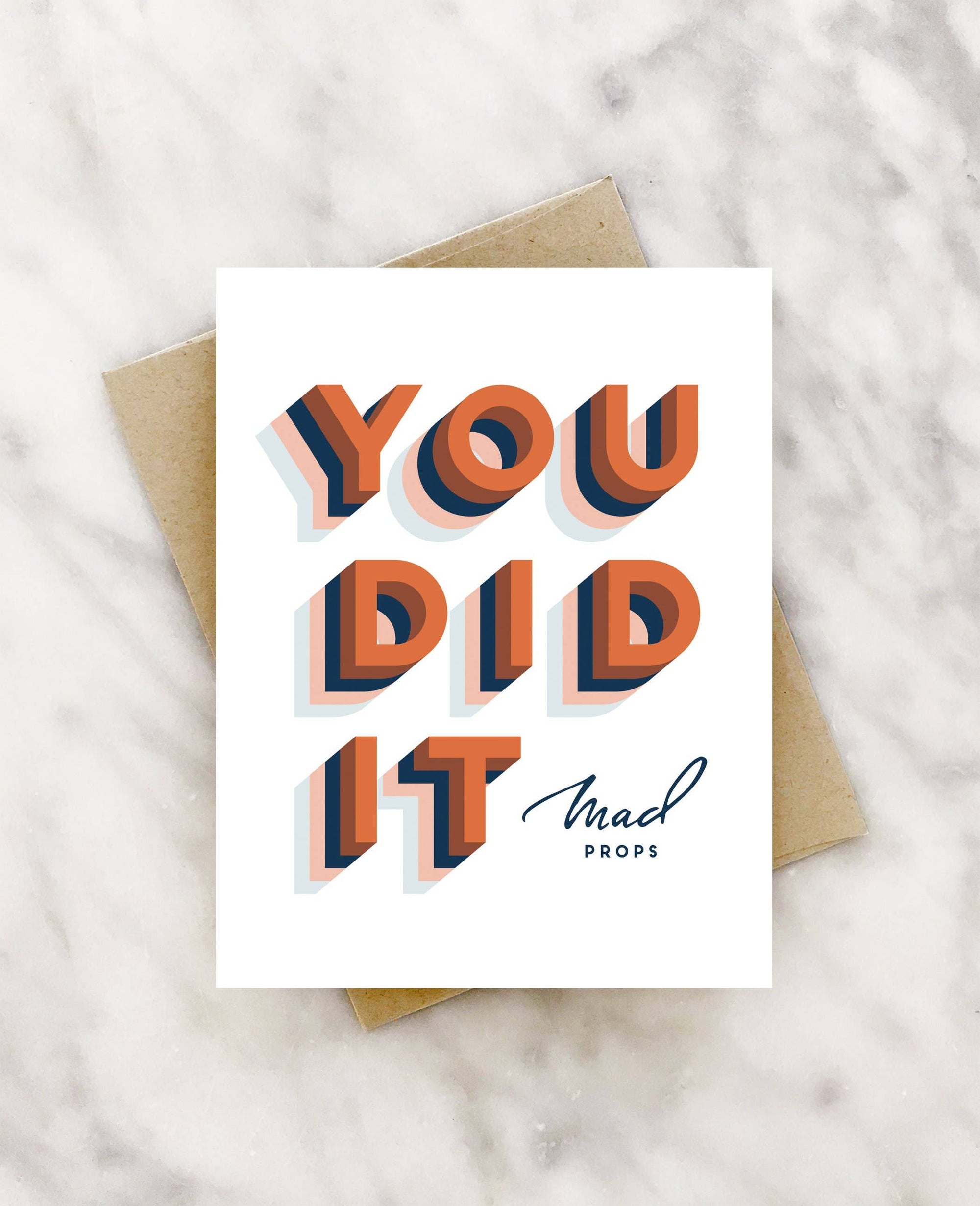 you did it congratulations card