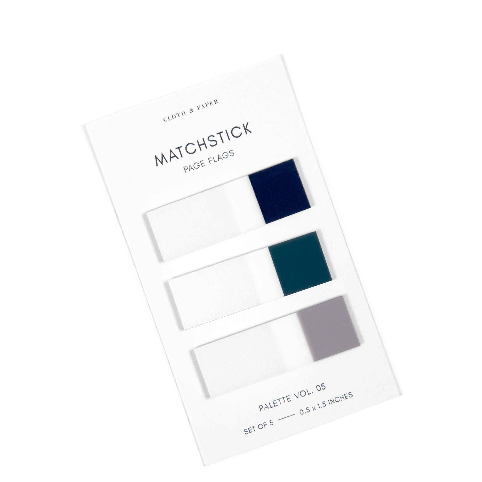 Matchstick Page Flag Set | Palette Vol. 05 | Apollo, Juniper + Verona