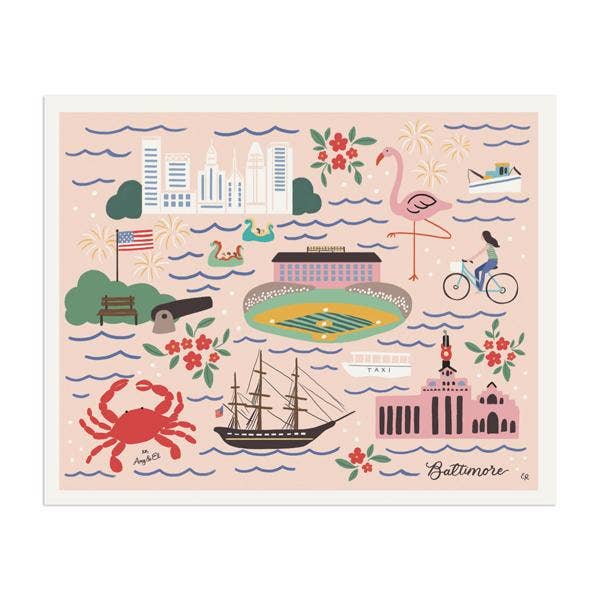 Baltimore "Charm City" Art Print
