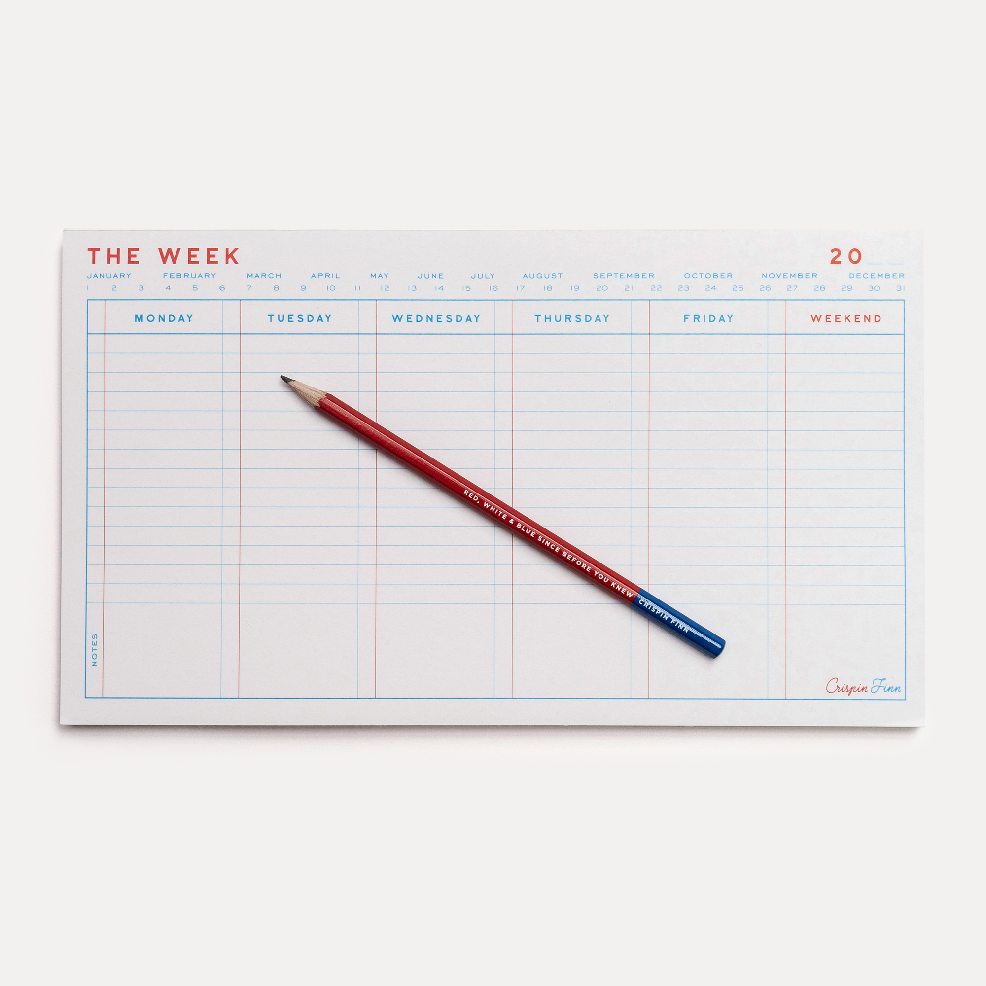 The Week Desk Pad by Crispin Flinn