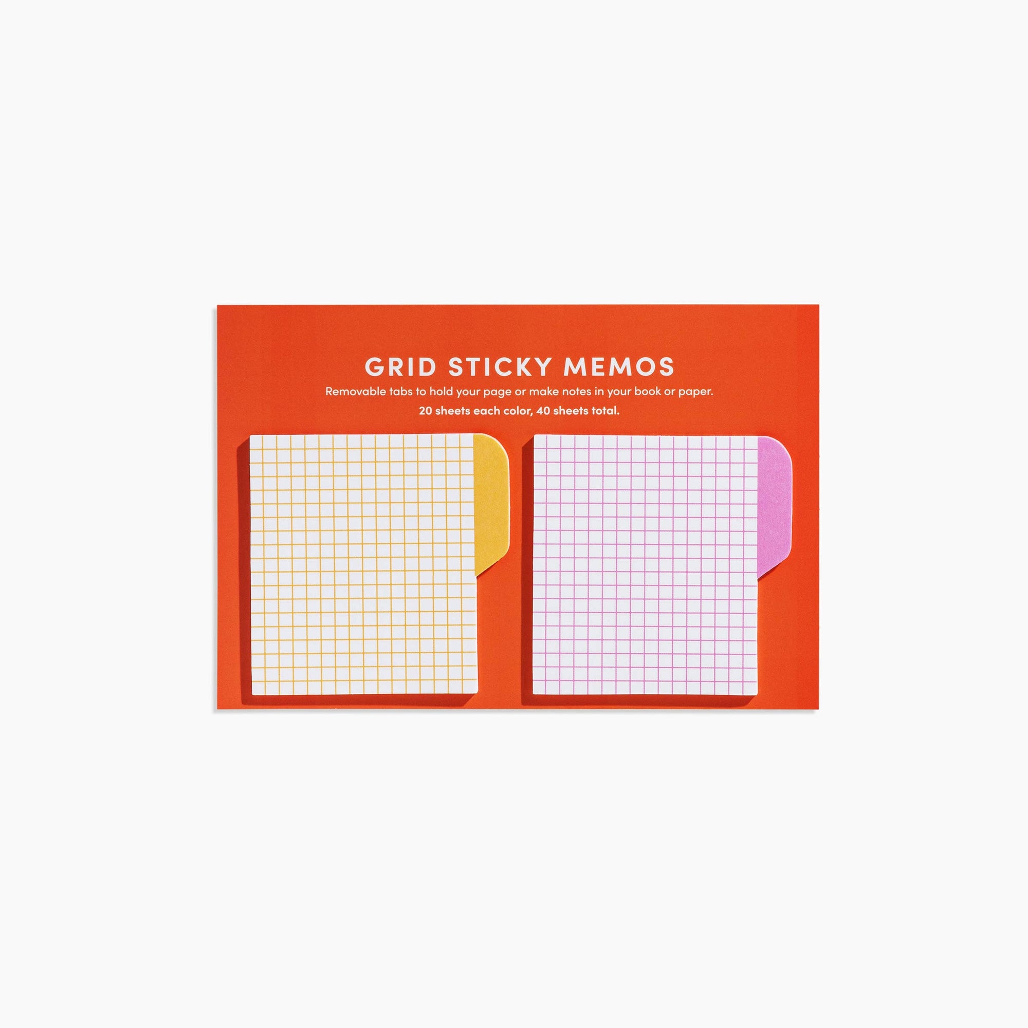 Poketo Grid Sticky Memos - Warm