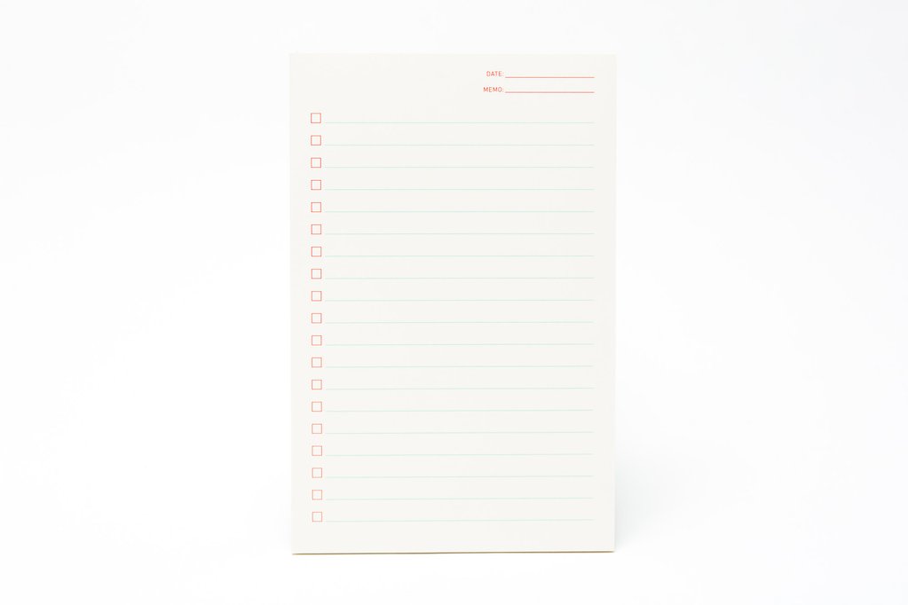 Checklist Notepad, SHORTHAND PRESS