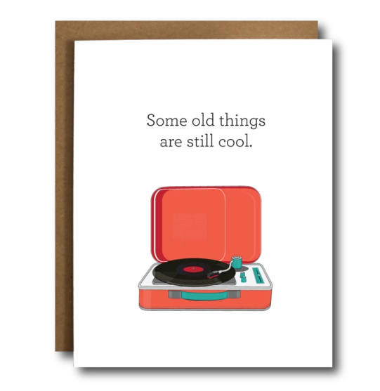 Record Player Birthday Card