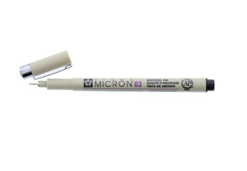 Micron 03 size/.35mm nib - Black